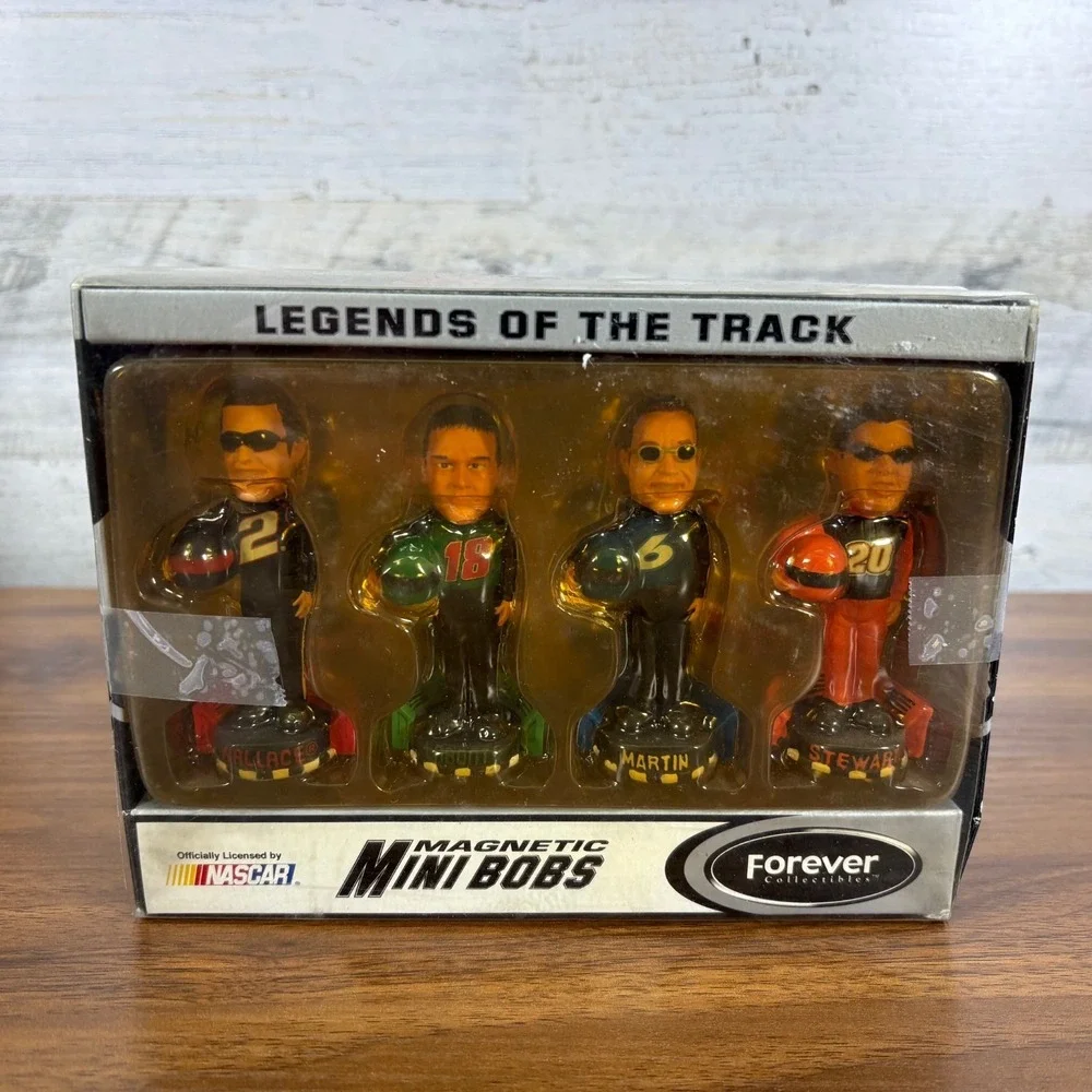 NASCAR Tony Stewart 2003 Winners Circle Fan Pack and‎ 2004 Mini Bobbleheads.